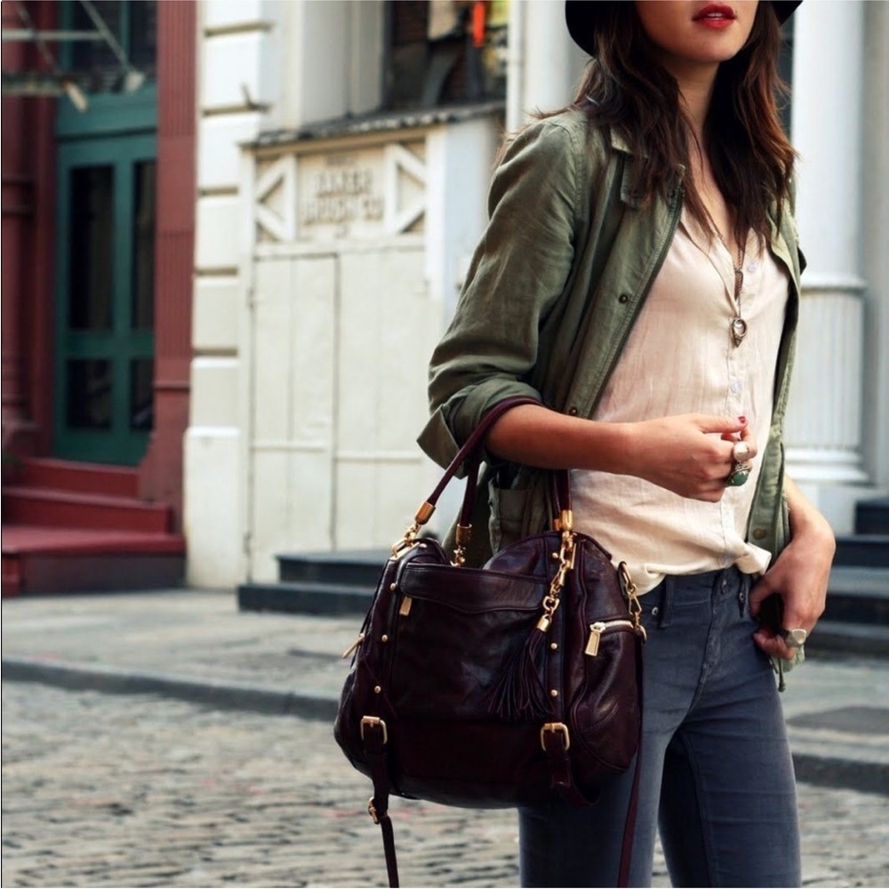 Rebecca Minkoff Leather Dark Blue MAB Crossbody Satchel